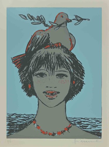 Portrait with Dove by Salvatore Fiume, Print for Sale on Singulart