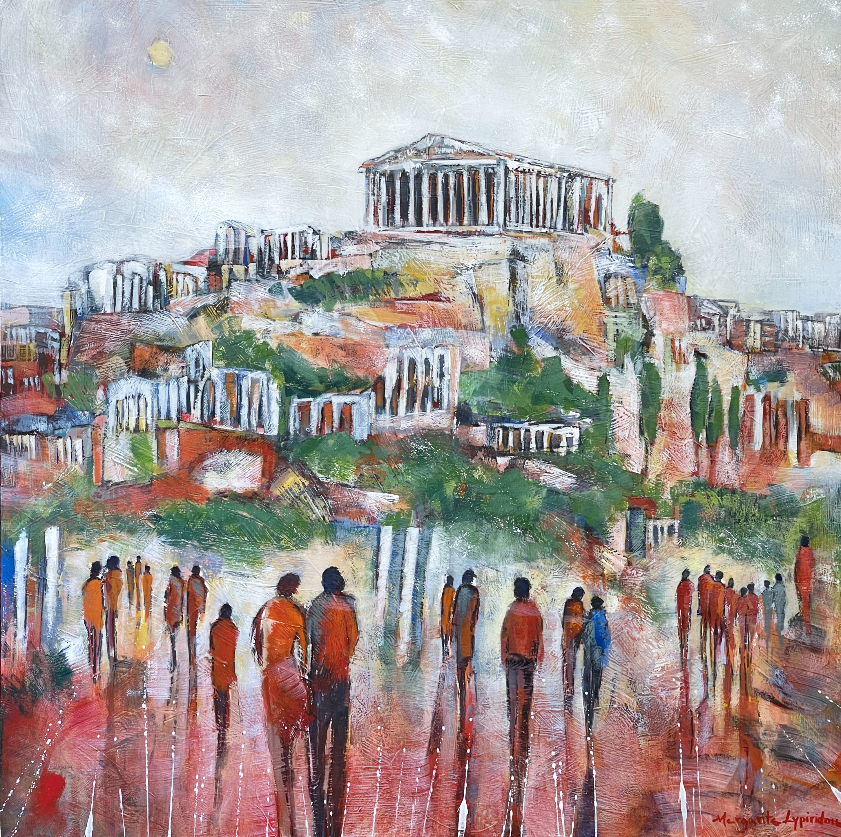 Thema Athen Gemälde