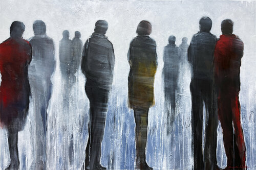 On les regarde de Margarita Lypiridou, Pintura a la venta en Singulart