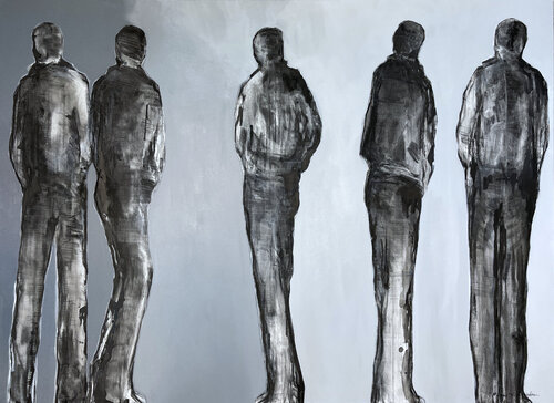 Les hommes et les autres de Margarita Lypiridou, Pintura a la venta en Singulart