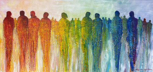 All Together Now di Margarita Lypiridou, Pittura in vendita su Singulart