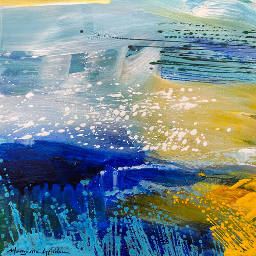 Invisible Mermaids van Margarita Lypiridou, Schilderij te koop op Singulart