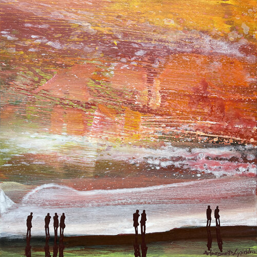 Burst in Dawn par Margarita Lypiridou, Peinture en vente sur Singulart