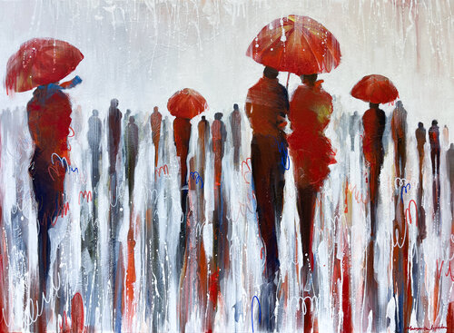 Walking Variables by Margarita Lypiridou, Painting for Sale on Singulart