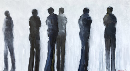 Strolling Around by Margarita Lypiridou, Painting for Sale on Singulart