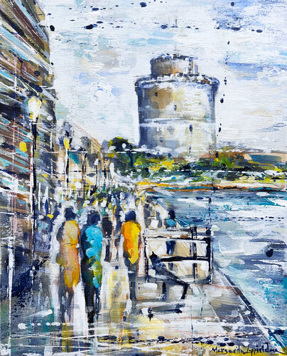 Walking Home par Margarita Lypiridou, Peinture en vente sur Singulart