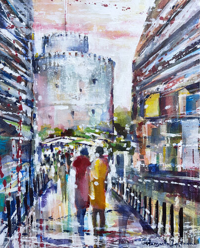 Romanou Street No 2 par Margarita Lypiridou, Peinture en vente sur Singulart