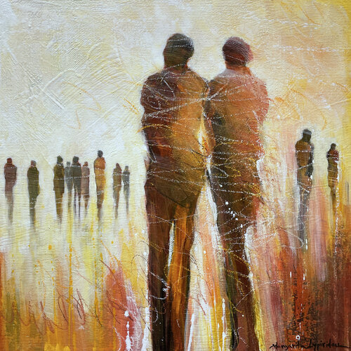 Taking A Chance par Margarita Lypiridou, Peinture en vente sur Singulart