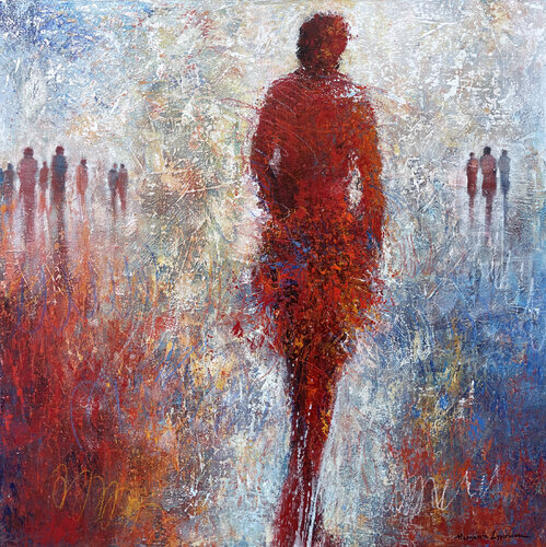 Elusive Figures by Margarita Lypiridou, Painting for Sale on Singulart