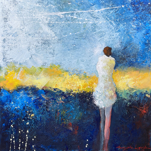 Keeping A Secret by Margarita Lypiridou, Painting for Sale on Singulart
