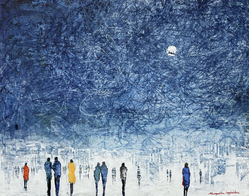 November Night by Margarita Lypiridou, Painting for Sale on Singulart