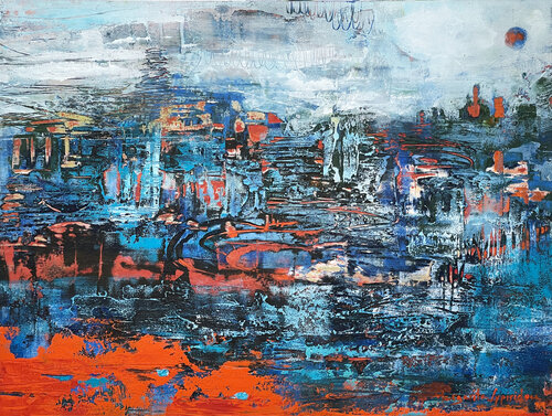 Arrival of Dusk by Margarita Lypiridou, Painting for Sale on Singulart