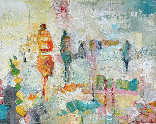 Happy As We Go by Margarita Lypiridou, Painting for Sale on Singulart