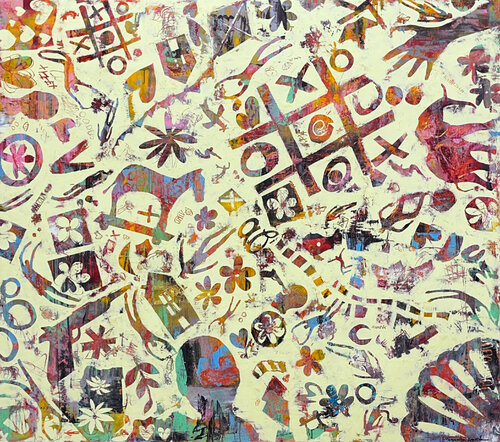 The Elephant In The Room di Margarita Lypiridou, Pittura in vendita su Singulart