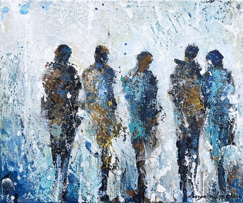 Tiny Gestures di Margarita Lypiridou, Pittura in vendita su Singulart