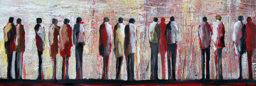 My Red Shadow di Margarita Lypiridou, Pittura in vendita su Singulart