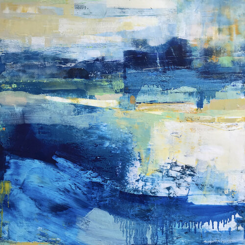 Sudden Blue by Margarita Lypiridou, Painting for Sale on Singulart