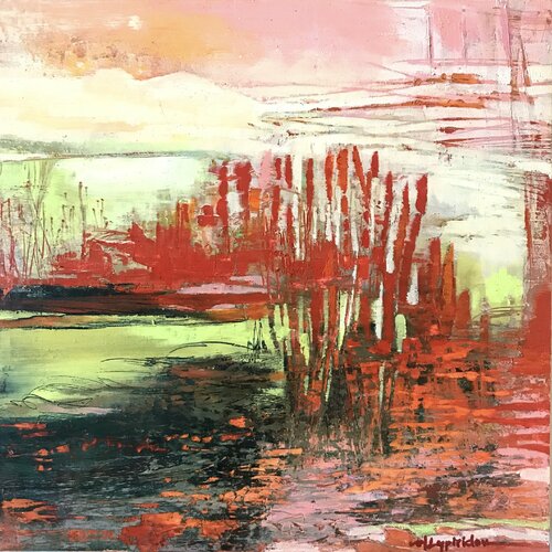 Precarious Red par Margarita Lypiridou, Peinture en vente sur Singulart