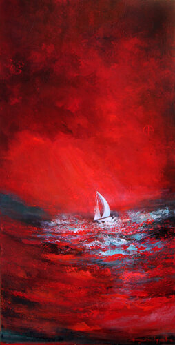 Red Universe von Margarita Lypiridou, Malerei kaufen auf Singulart