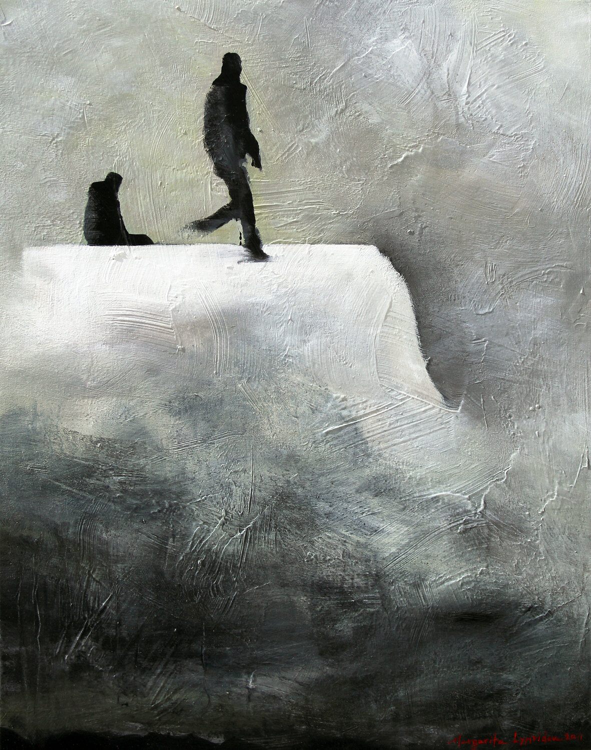 He Was A Thief, He Didn't Know He Was Also Lonely... Margarita Lypiridou Originalgemälde zu verkaufen