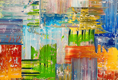 Abstract No. 552-I di Frank Jähne, Pittura in vendita su Singulart