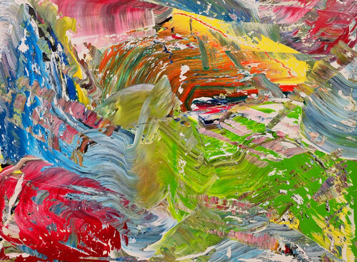 Abstract No. 558-III di Frank Jähne, Pittura in vendita su Singulart