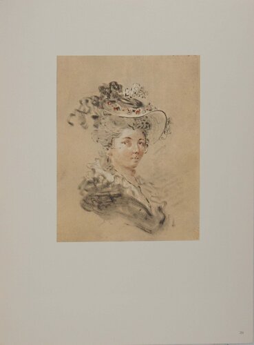 Jeune femme au chapeau à plumes by Jean-Honoré Fragonard, Print for Sale on Singulart