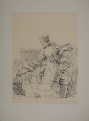 Lecture sur le divan by Jean-Honoré Fragonard, Print for Sale on Singulart