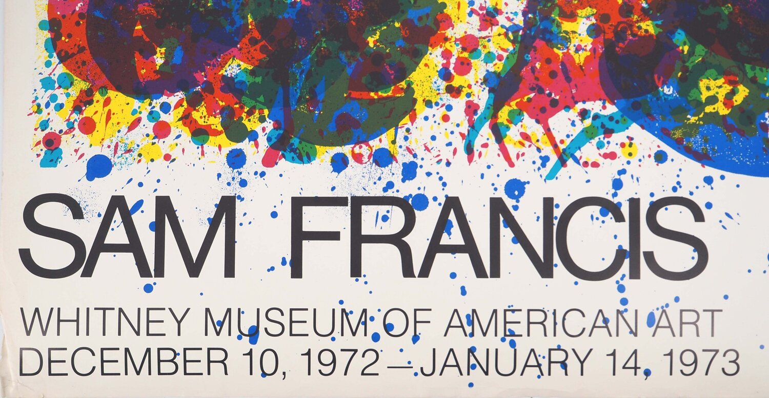 Affiche abstraite aux couleurs primaires Sam Francis Stampa in vendita