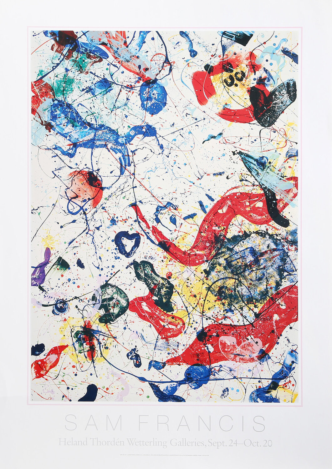 Heland Thorden Wetterling Galleries Sam Francis Druck zu verkaufen