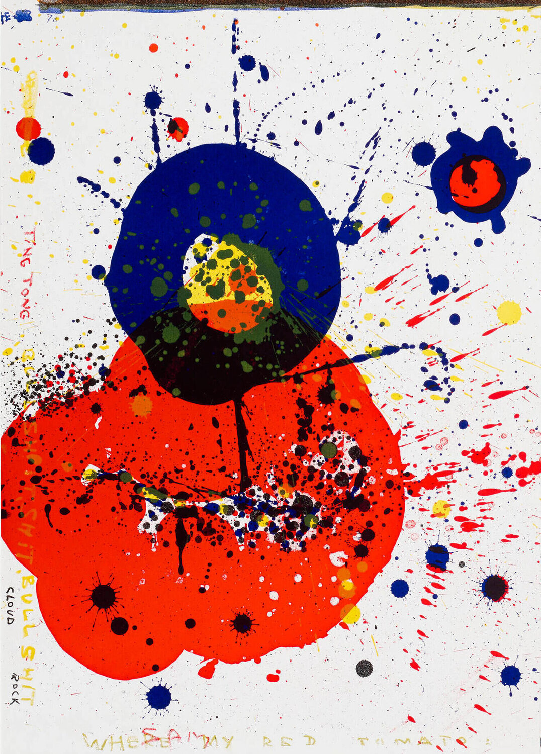 Cloud Rock (Plate from 1¢ Life), 1964 Sam Francis Impresión en venta