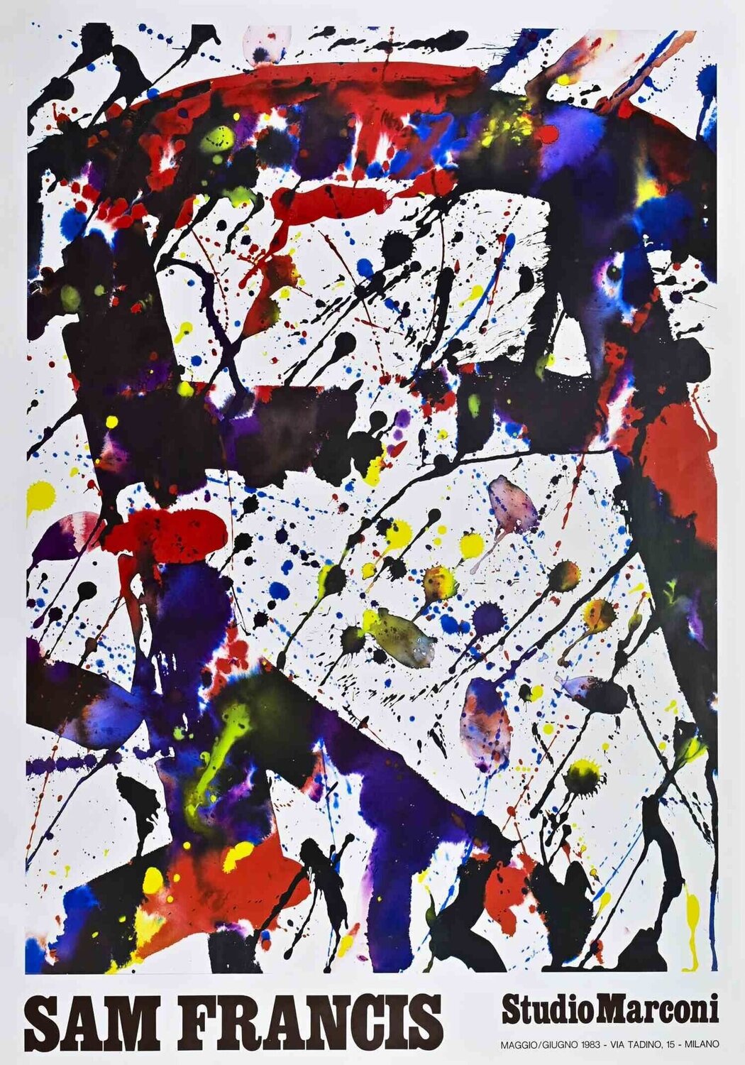 Sam Francis Exhibition Poster Fondation Maeght Sam Francis Print for sale