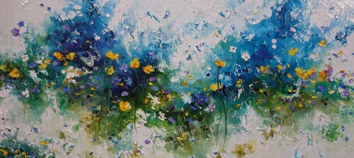 Allée de boutons d'or van Moyo, Schilderij te koop op Singulart