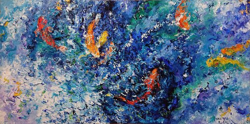 Carpes  koÏs by Moyo, Painting for Sale on Singulart