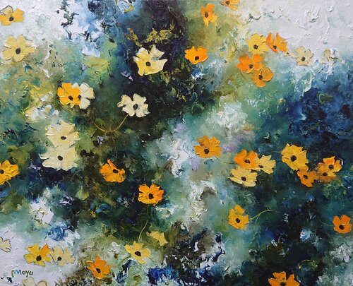 Suzanne aux yeux noirs van Moyo, Schilderij te koop op Singulart