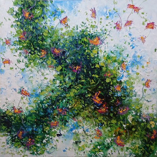 Promenade parfumée di Moyo, Pittura in vendita su Singulart