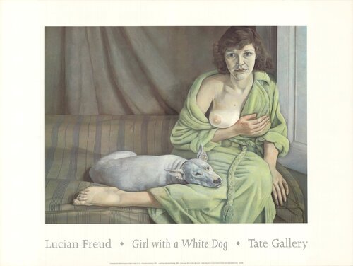 Girl with a White Dog von Lucian Freud, Druck kaufen auf Singulart
