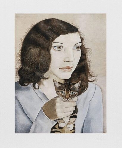 Girl with a Kitten by Lucian Freud, Print for Sale on Singulart