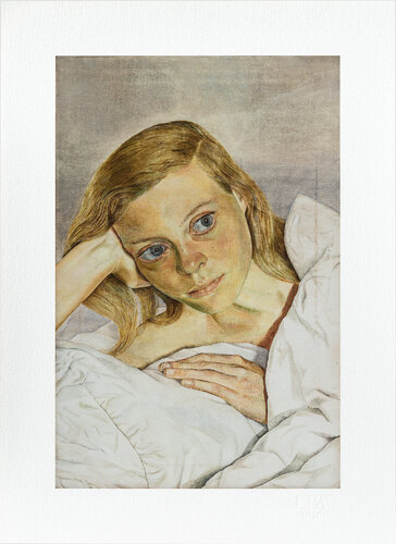 Girl in Bed, 1953 par Lucian Freud, Édition en vente sur Singulart