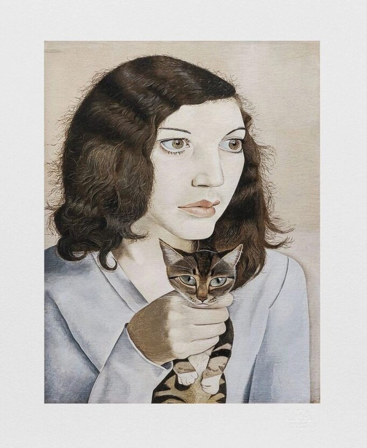 Girl with a Kitten Lucian Freud