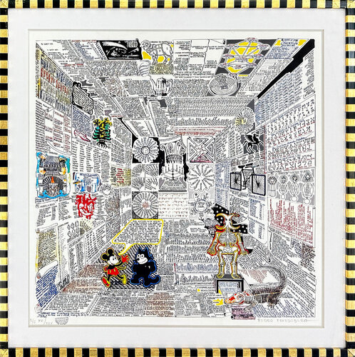 Codice Miguelito II, Hand Signed Serigraph, Custom Framed, Edition XVI/XXX by Pedro Friedeberg, Print for Sale on Singulart
