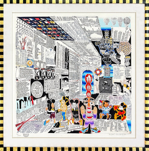 Codice Miguelito III, Hand Signed Serigraph, Custom Framed, Edition IV/XXX by Pedro Friedeberg, Print for Sale on Singulart