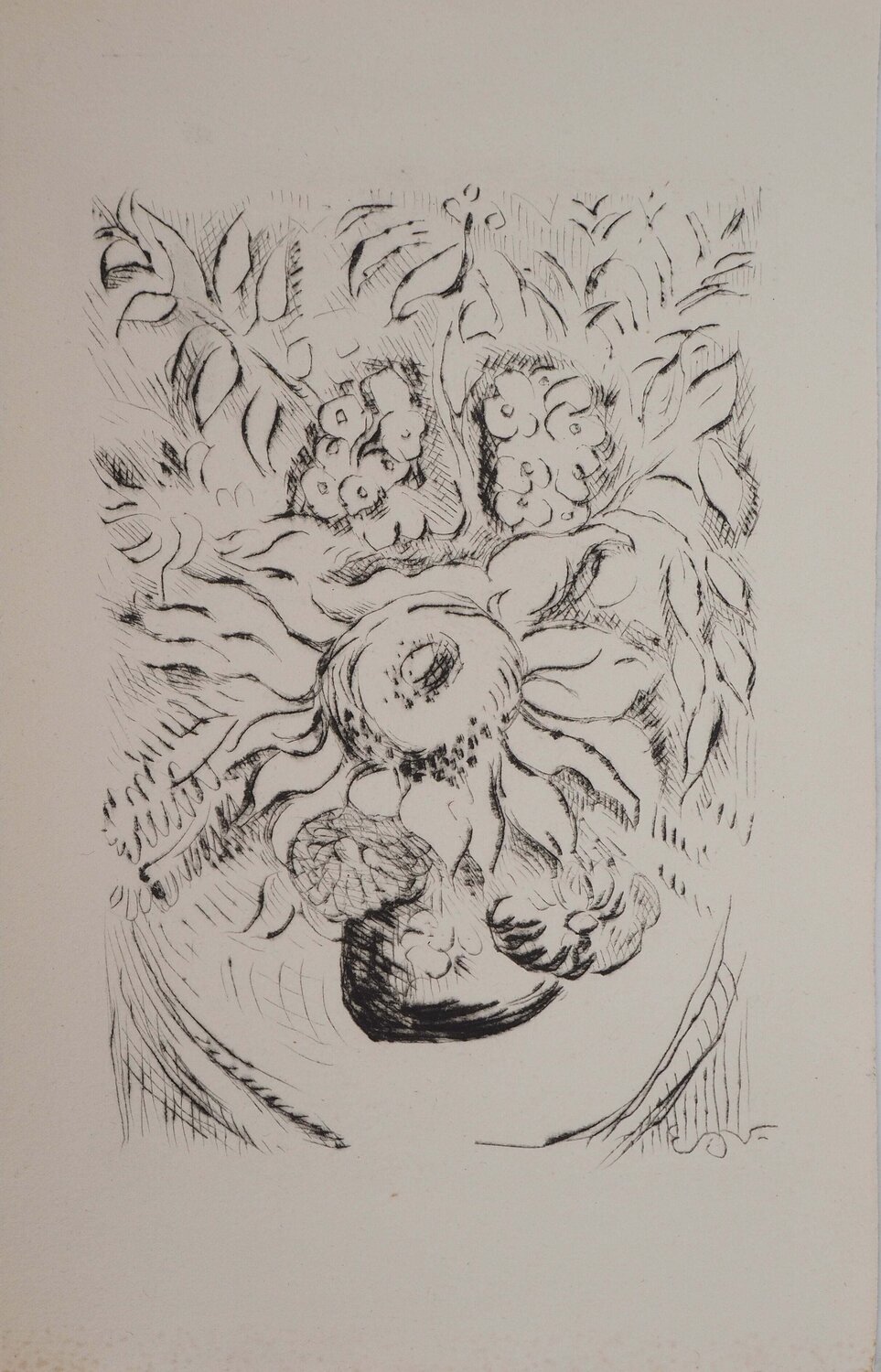 Bouquet au Tournesol Othon Friesz Stampa in vendita