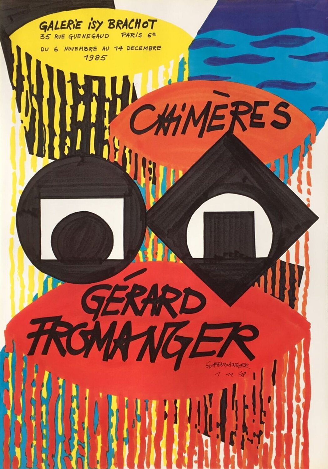 Expo 85 - Galerie Isy Brachot Gérard Fromanger Druck zu verkaufen