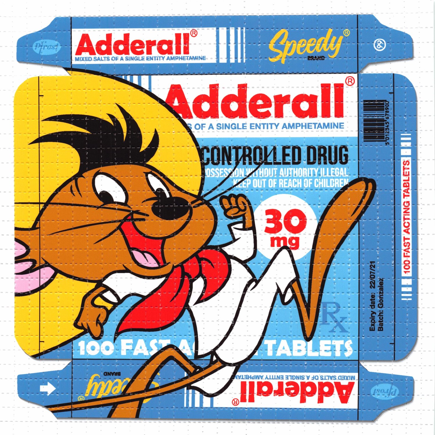 Speedy On Adderall Ben Frost Afdruk te koop