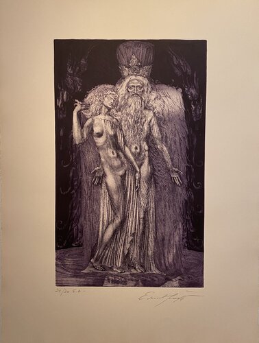 KABBALAH - 32 PATHS TO WISDOM #8 by Ernst Fuchs, Print for Sale on Singulart