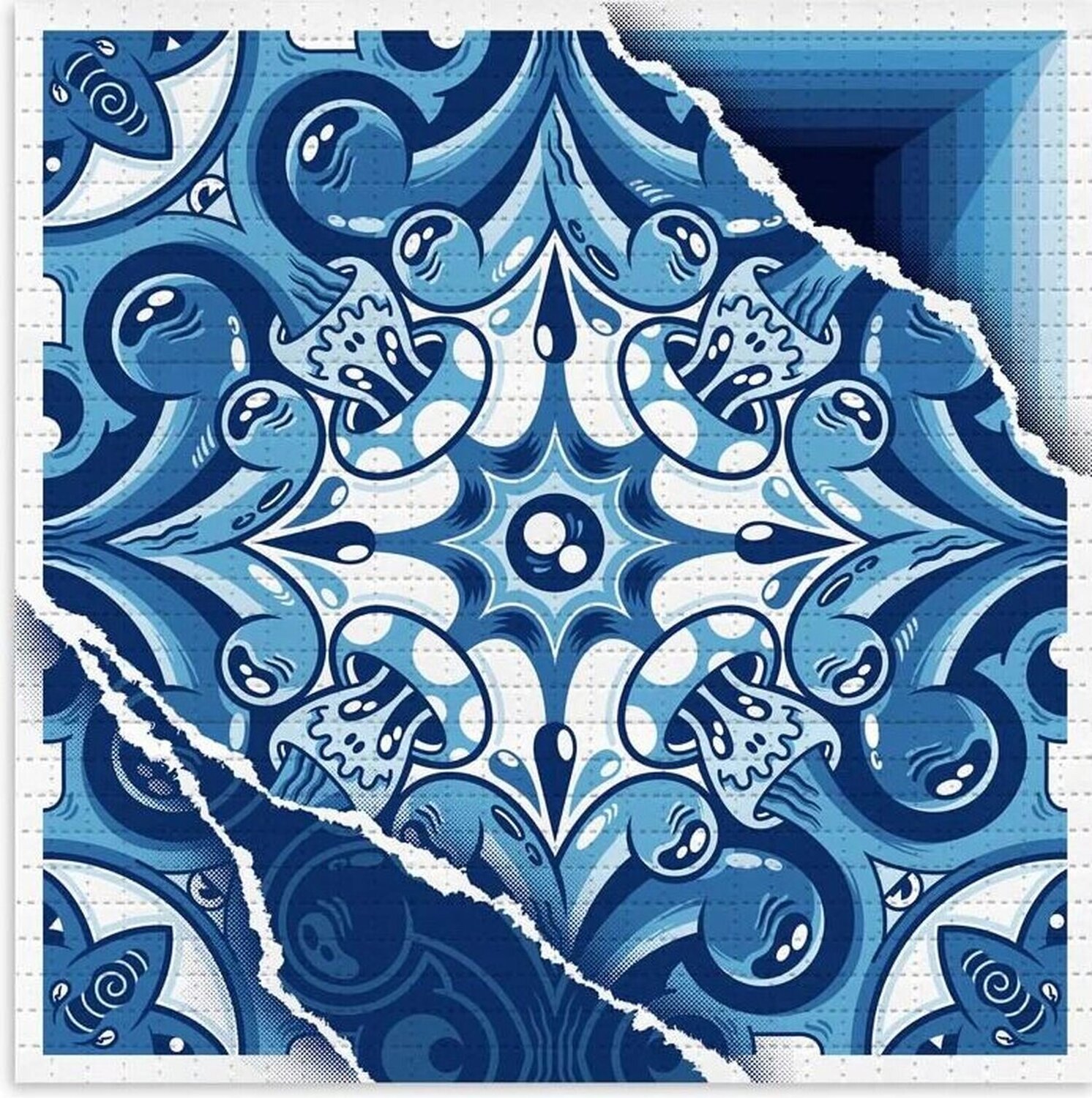 TRIPPIN’ BLUE Add Fuel Stampa in vendita