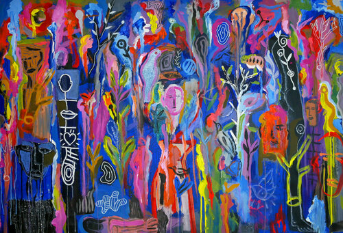Itaguaçu van Kinkas Caetano, Schilderij te koop op Singulart