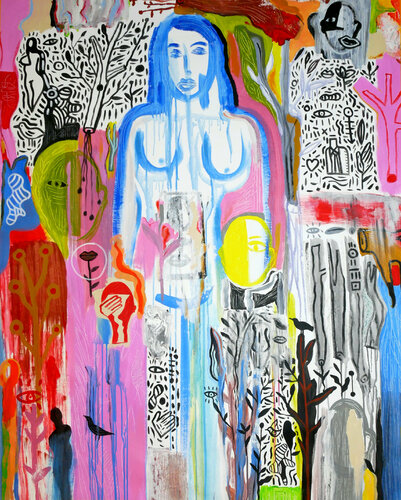 Flora van Kinkas Caetano, Schilderij te koop op Singulart