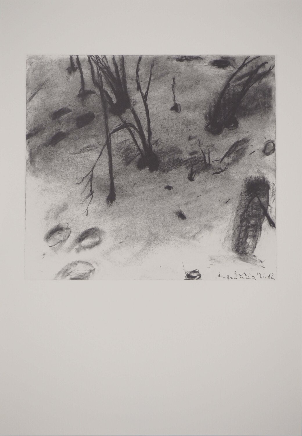 Paysage enneigé Klaus Fussmann Print for sale
